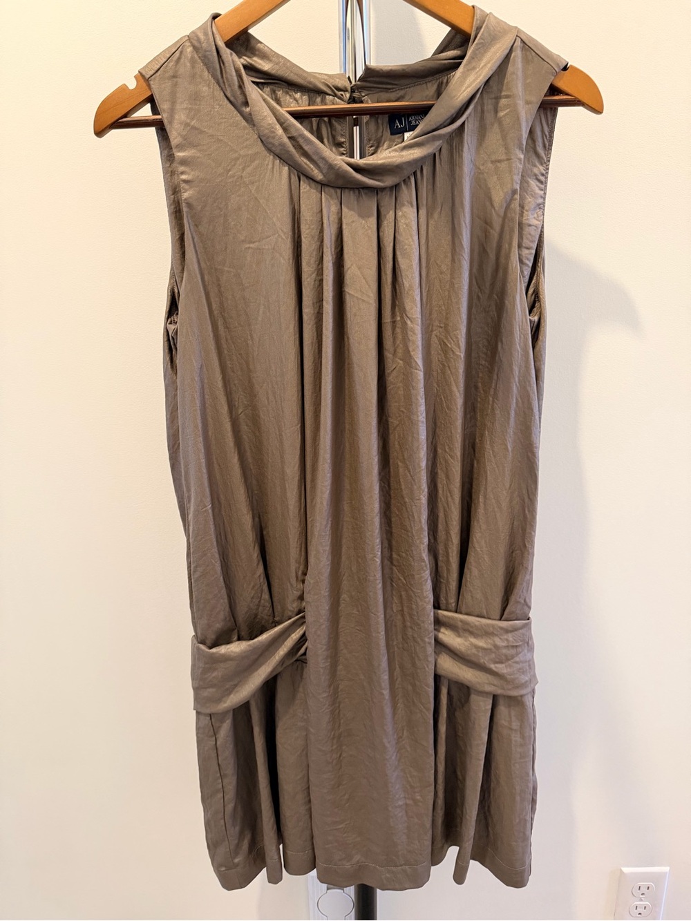 Armani Exchange Y2K Draped Mini Dress - Picture 2 of 6